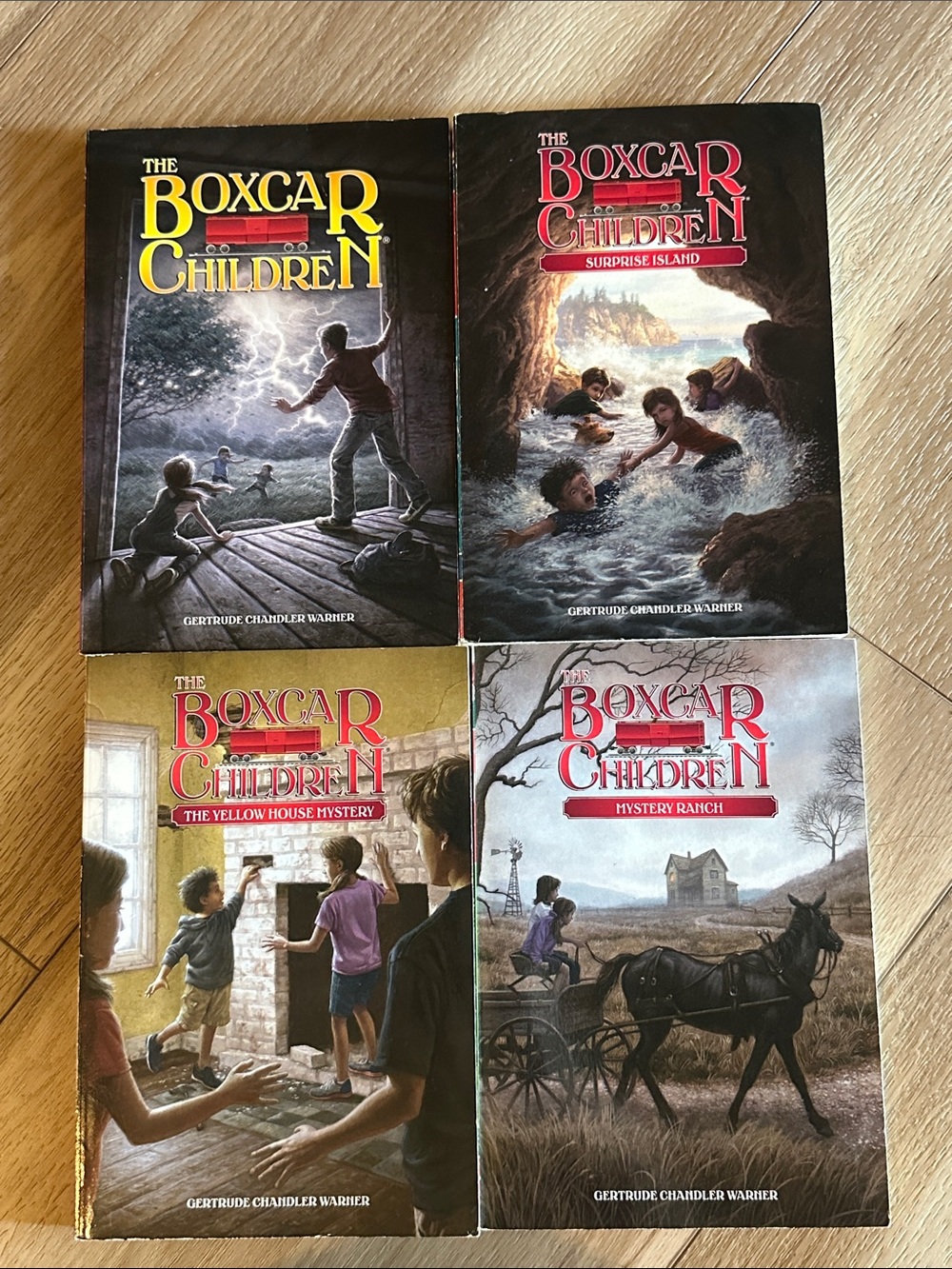 BUNDLE & SAVE The Boxcar Children Paperback Book Bundle Volumes 1-4 Complete Set